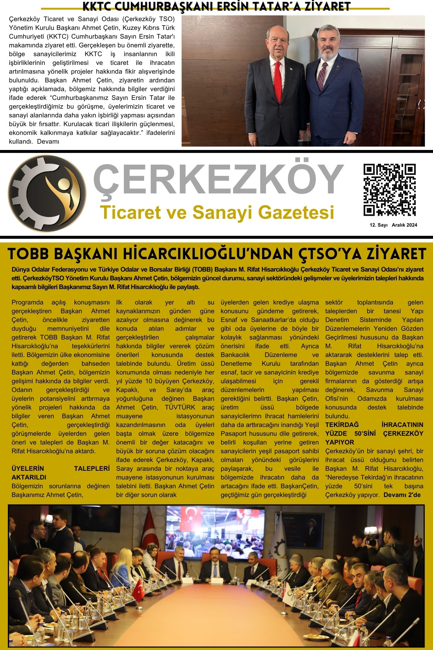 Çerkezköy Ticaret ve Sanayi Gazetesi