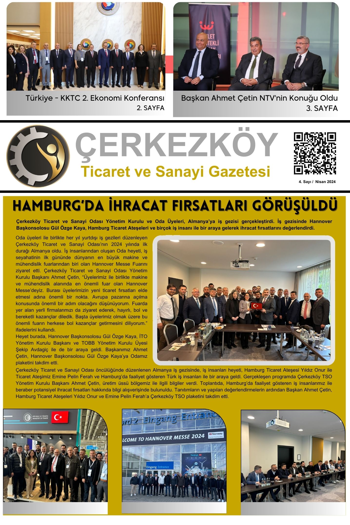 Çerkezköy Ticaret ve Sanayi Gazetesi Sayı 4