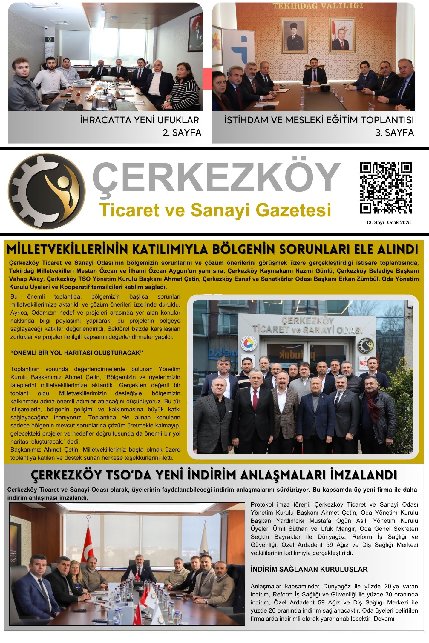 Çerkezköy Ticaret ve Sanayi Gazetesi 13. Sayı