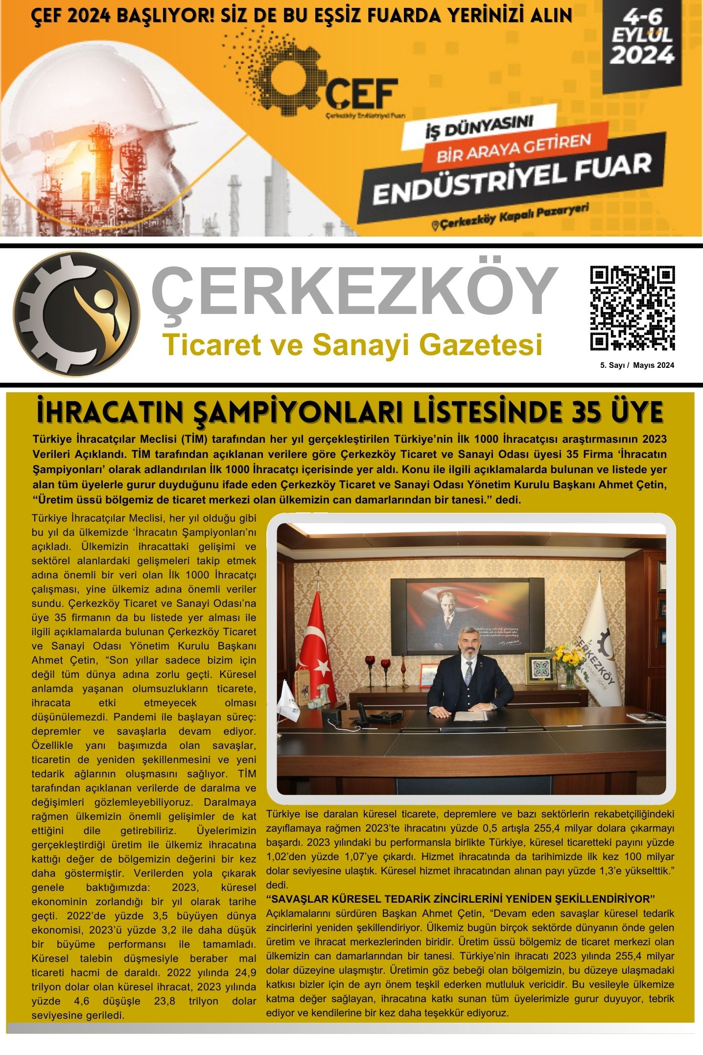 Çerkezköy Ticaret ve Sanayi Gazetesi Sayı 6