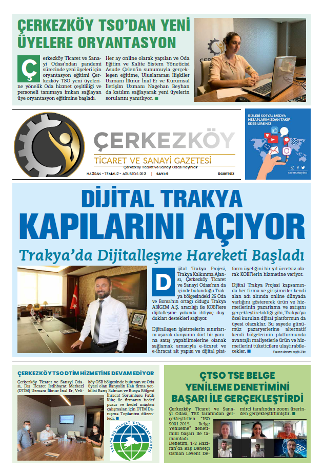 Çerkezköy Ticaret ve Sanayi Gazetesi